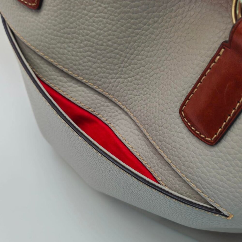 Dooney & Bourke Pebble Leather Wren Zip Tote Bag - Picture 3 of 15